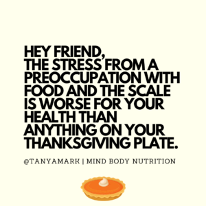 Food and weight worry can harm your health.